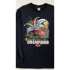 NWOT XL New Orleans Saints Super Bowl XLIV Long Sleeve T-Shirt